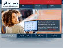 Tablet Screenshot of alliancewf.com